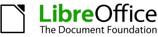 LibreOffice install - Logo with Libreoffice official Font and Document Foundation caption