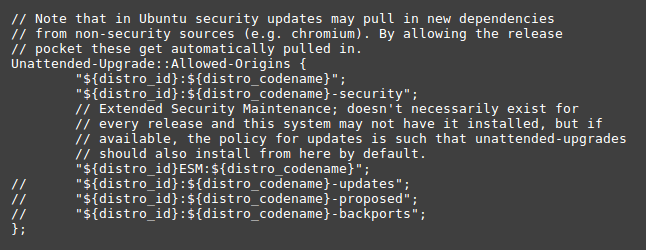 Install unattended upgrades on Ubuntu Server