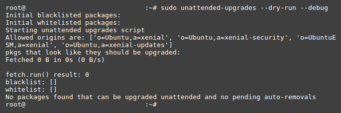 Unattended upgrades on Ubuntu Server 18.04 Bionic Beaver