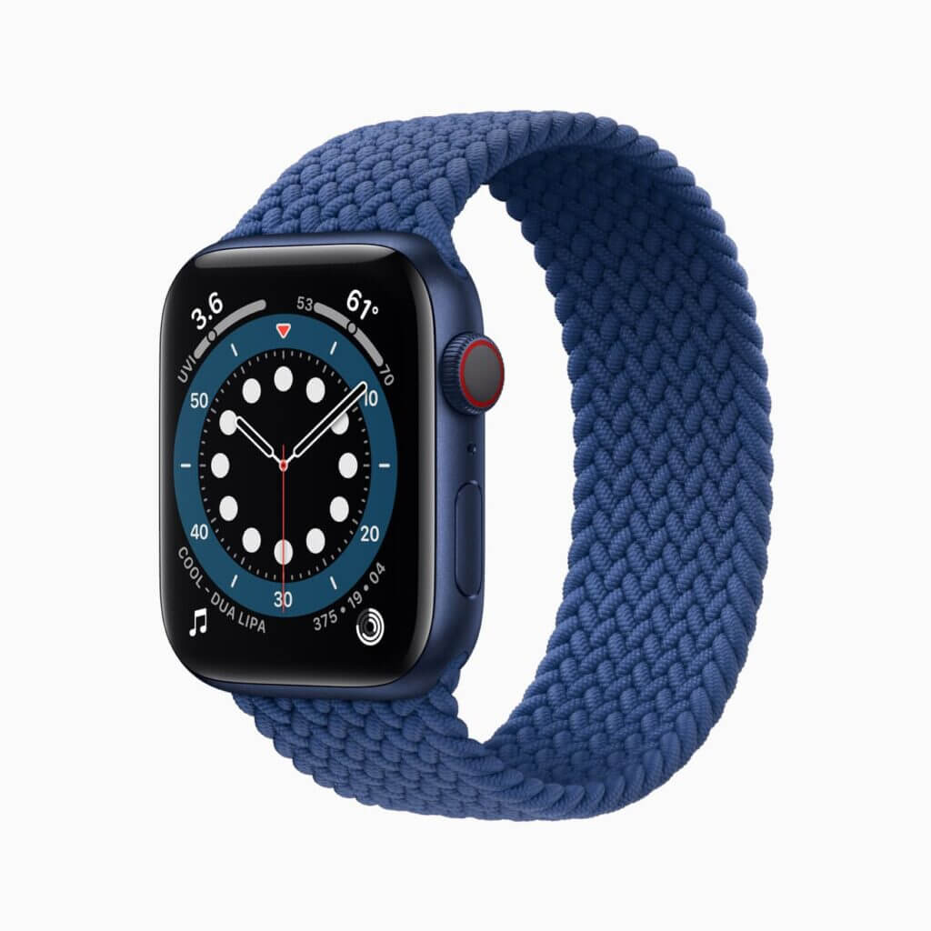 Apple Watch Series6 Side view (not very thin)